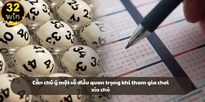 Cần chú ý một số điều quan trọng khi tham gia chơi xỉu chủ